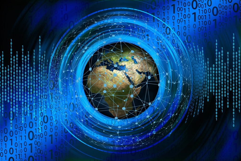 World Network Binary Web Globe  - geralt / Pixabay
